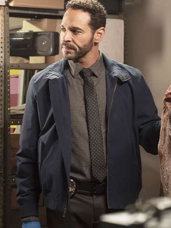 High Potential 2025 Daniel Sunjata Blue Jacket