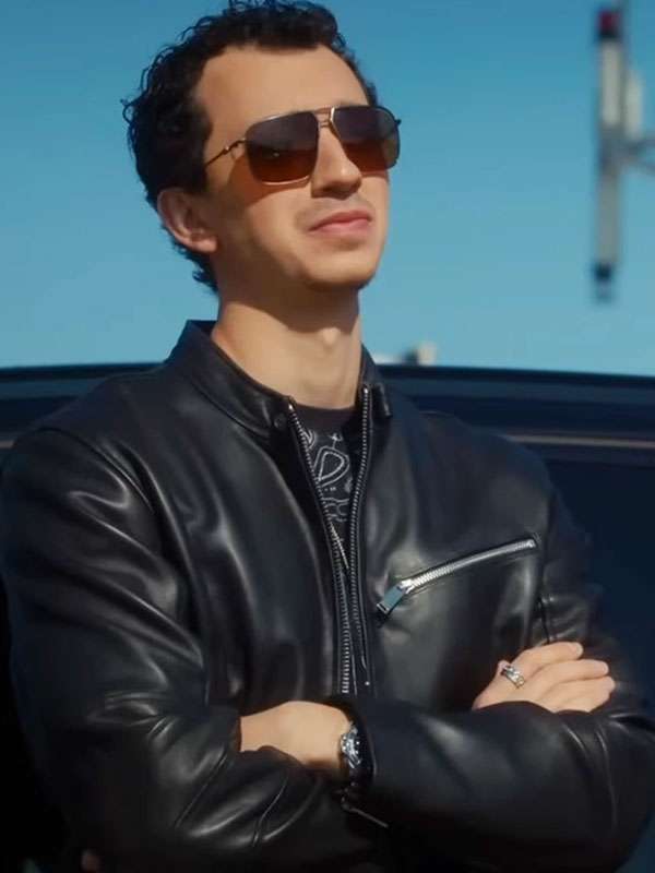 Hudson and Rex S08 David Klein Black Leather Jacket