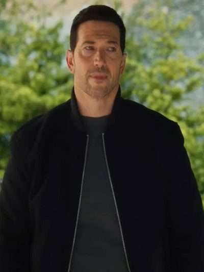 Luke Roberts Hudson and Rex S08 Black Bomber Jacket