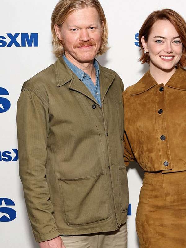 Jesse Plemons Bugonia 2025 Press Tour Green Cotton Jacket