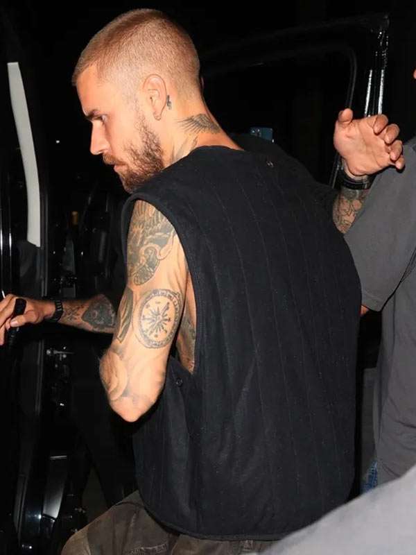 LA 2025 Justin Bieber Black Vest