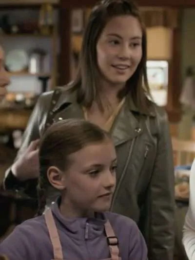 Katie Fleming Morris Heartland Green Leather Jacket