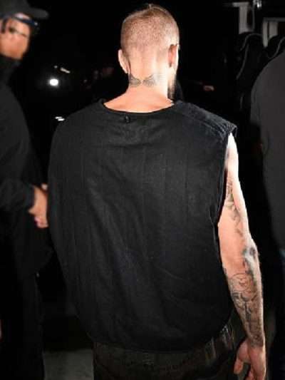 Los Angeles Justin Bieber Black Vest