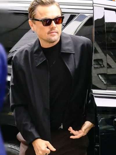 Leonardo DiCaprio 2025 Black Cotton Jacket