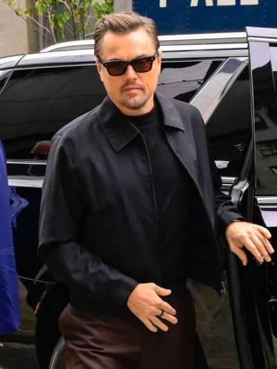 Leonardo DiCaprio NYC 2025 Black Cotton Jacket