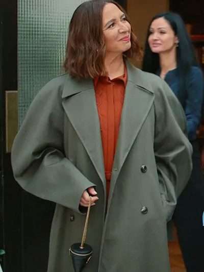 Molly Novak Loot S03 Green Trench Coat
