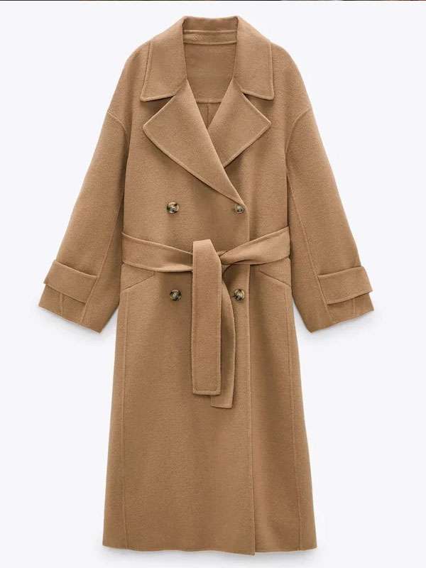 Love is Blind S09 Annie Lancaster Brown Wool Coat