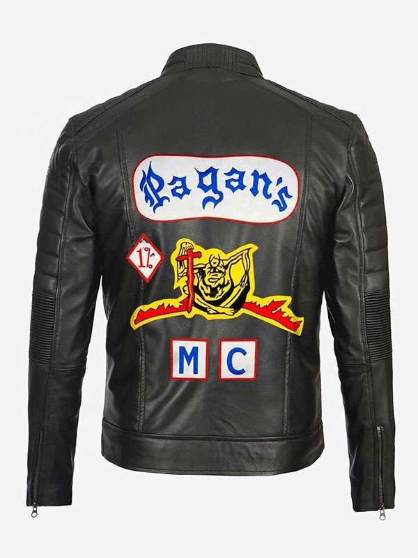 Pagan Motorcycle Black Leather Jacket