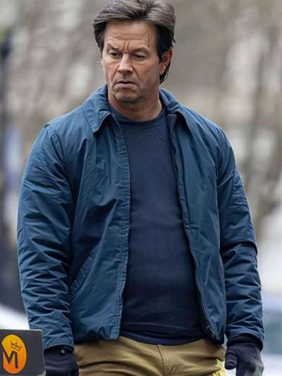 The Family Plan 2 Mark Wahlberg Blue Jacket