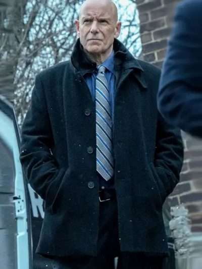 Hugh Dillon Mayor of Kingstown S04 Black Wool Coat