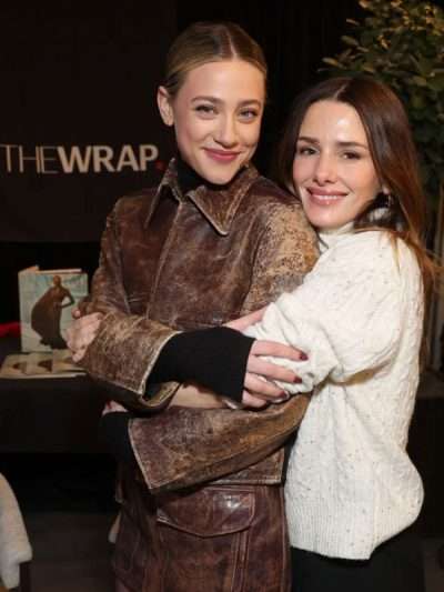 Movie Premiere Hal and Harper Lili Reinhart Brown Leather Jacket