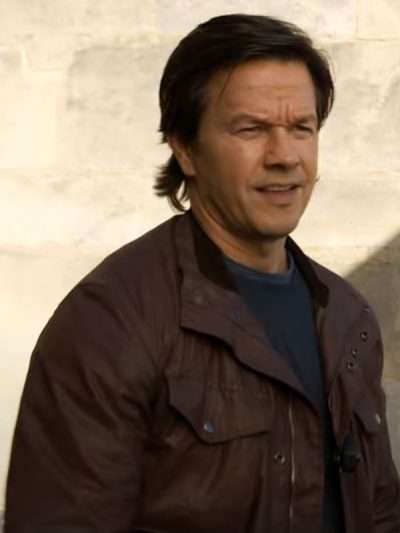 Mark Wahlberg The Family Plan 2 Brown Cotton Jacket