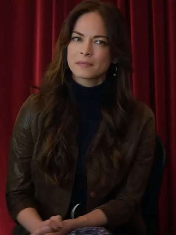 TV Series Murder in a Small Town S02 Kristin Kreuk Brown Jacket