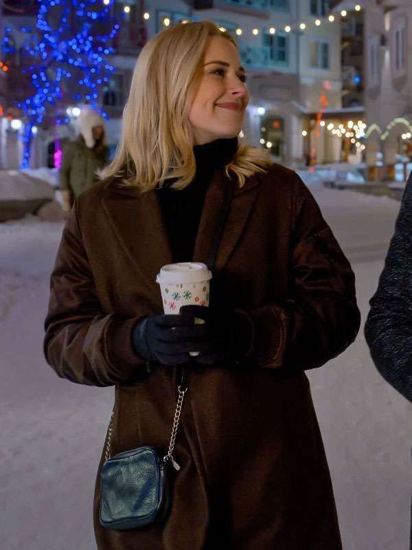Alexandra Breckenridge My Secret Santa Brown Coat