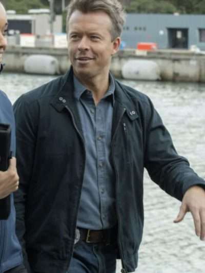 Todd Lasance NCIS Sydney Black Cotton Jacket
