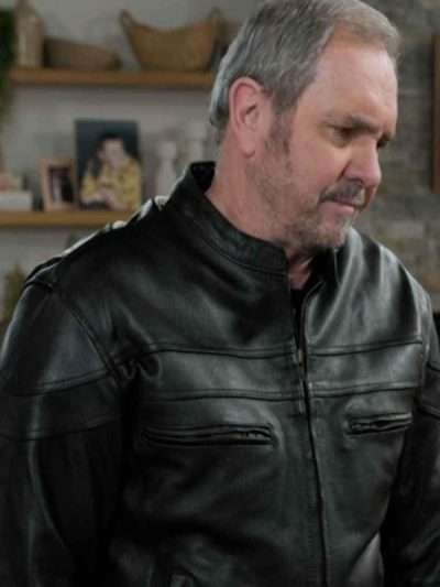 Brett Whittingham Neighbours Black Leather Jacket