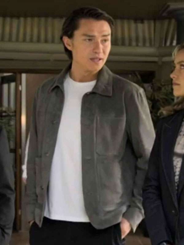 Leo Tanaka Neighbours Grey Suede Leather Jacket