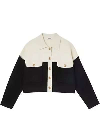Nobody Wants This Jackie Tohn Black and White Wool Jacket