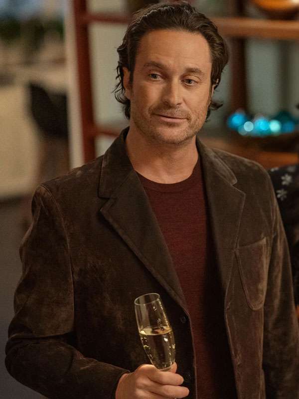 Oliver Hudson A Merry Little Ex-Mas Brown Blazer