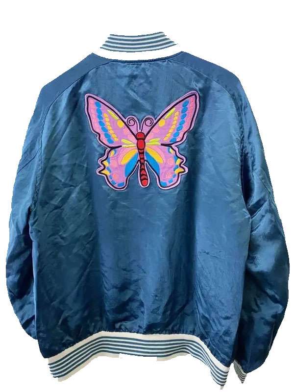 Platonic S02 Seth Rogen Satin Bomber Jacket