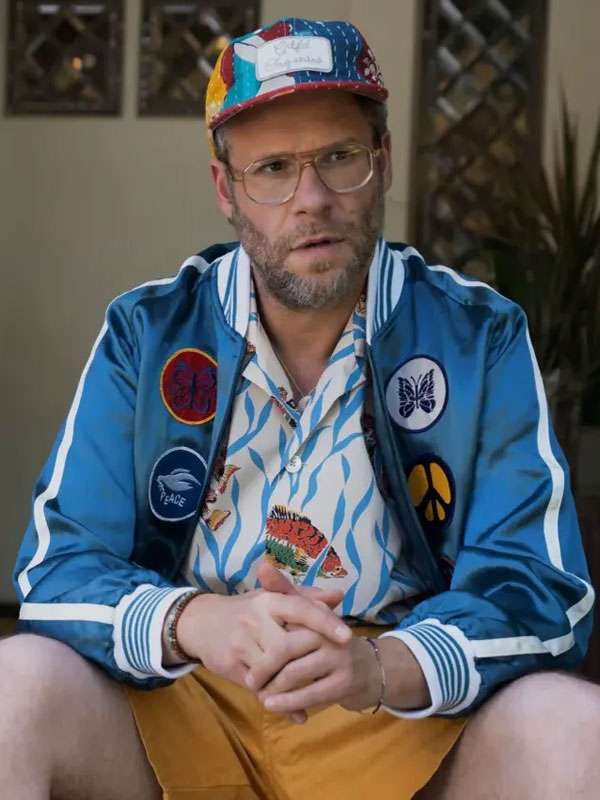 Seth Rogen Platonic S02 Blue Bomber Jacket