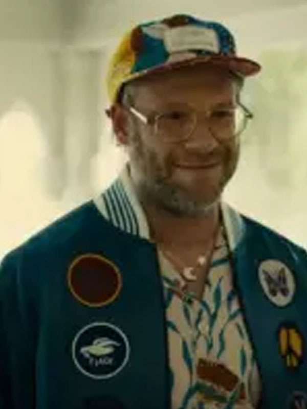 Platonic S02 Seth Rogen Blue Bomber Jacket