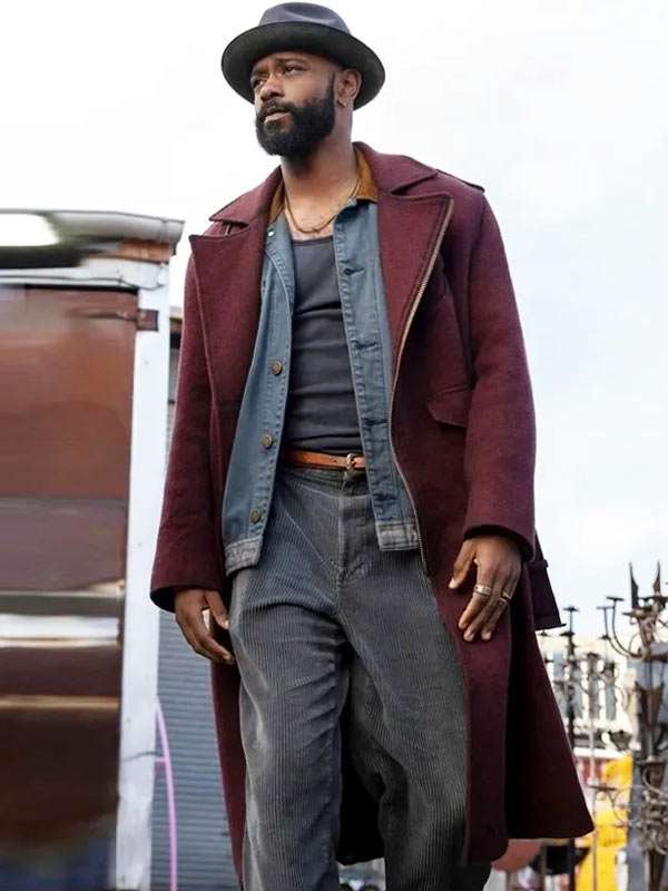 Play Dirty 2025 Grofield Maroon Trench Coat