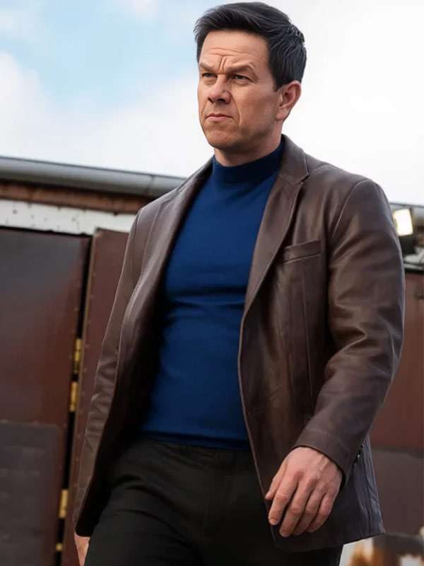 Mark Wahlberg Play Dirty 2025 Brown Blazer