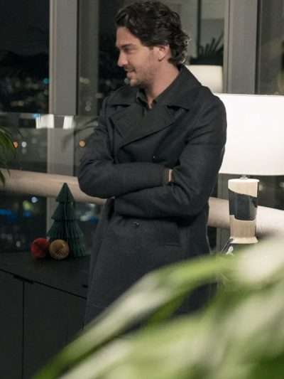Play Dirty Movie 2025 Kincaid Black Wool Coat