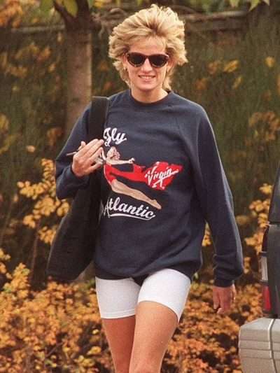 Princess Diana 1980 Fly Virgin Atlantic Blue Sweatshirt