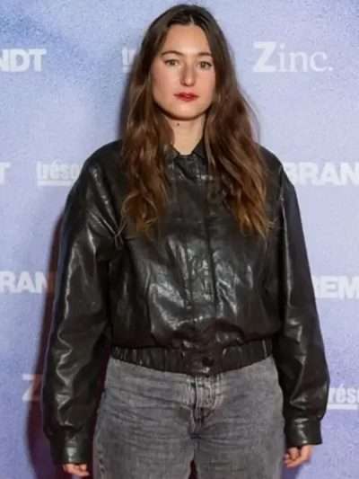 Camille Etienne Black Leather Jacket