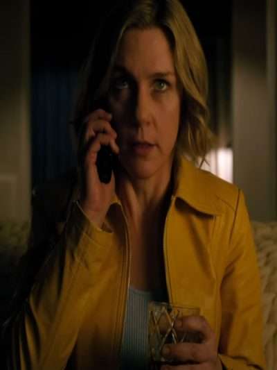 Rhea Seehorn Pluribus 2025 Yellow Leather Jacket