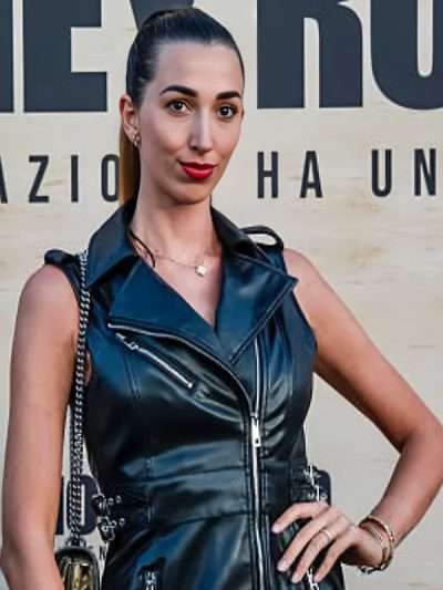 Sofia Giaele De Donà Black Leather Vest