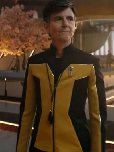 Star Trek Starfleet Academy 2026 Jett Reno Black and Yellow Jacket
