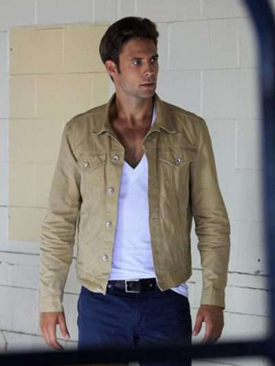 Steve Lund Bitten Beige Cotton Jacket