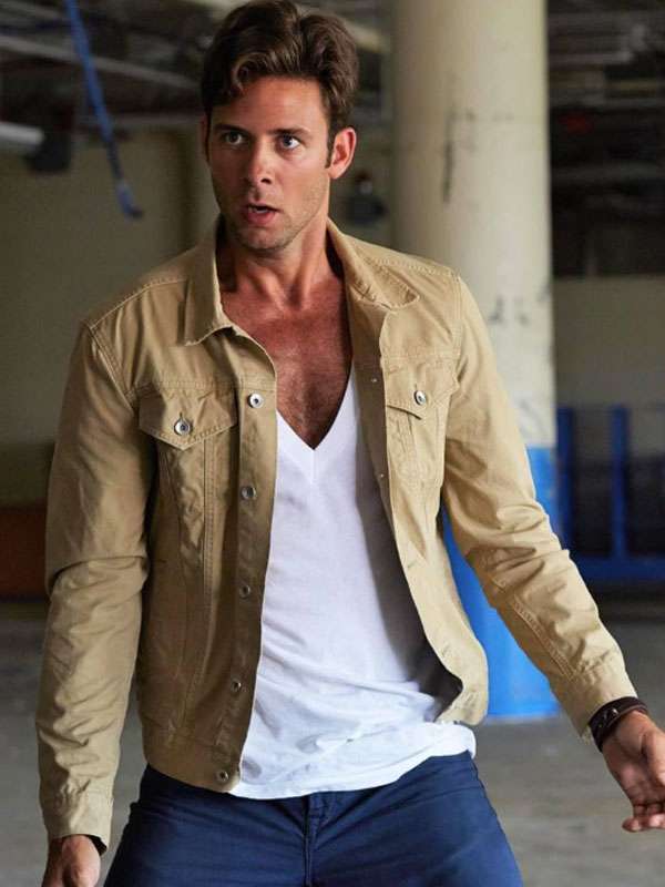 TV Series Bitten Steve Lund Beige Cotton Trucker Jacket