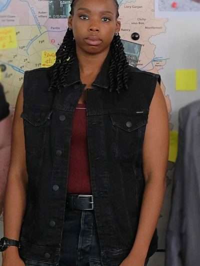 Maigret S01 Shaniqua Okwok Black Denim Vest