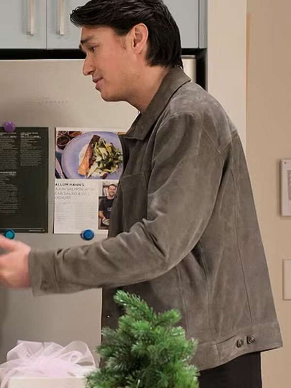 Neighbours Leo Tanaka Grey Suede Jacket