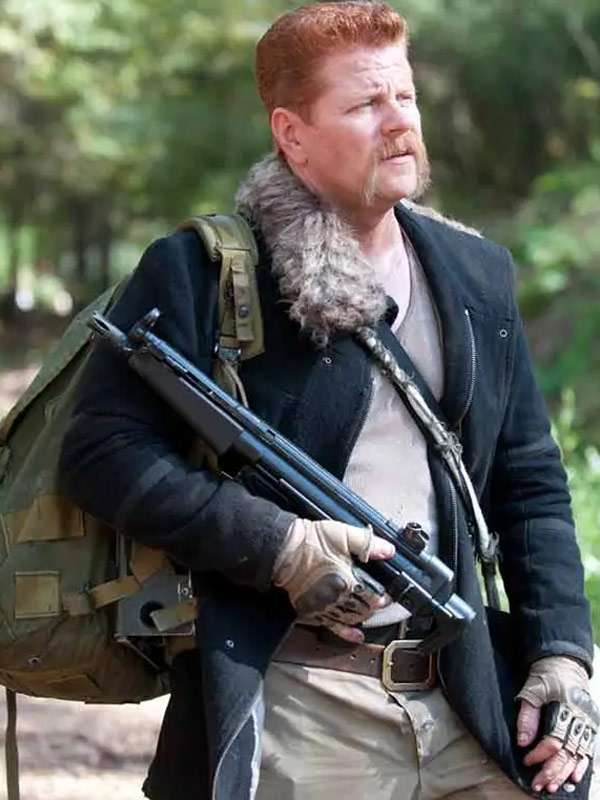 The Walking Dead Abraham Ford Black Shearling Jacket
