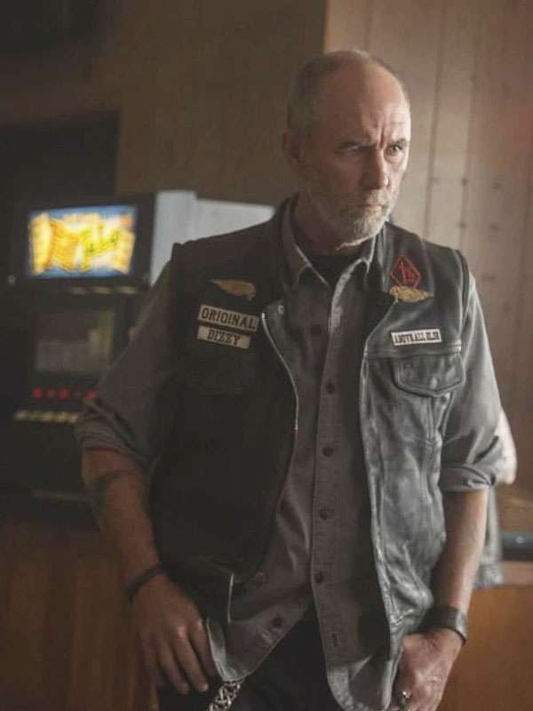 Jamie McShane Task Black Leather Vest
