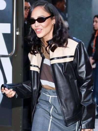 Tessa Thompson NYC 2025 Leather Jacket