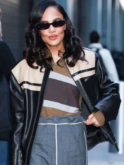 NYC 2025 Tessa Thompson Leather Jacket
