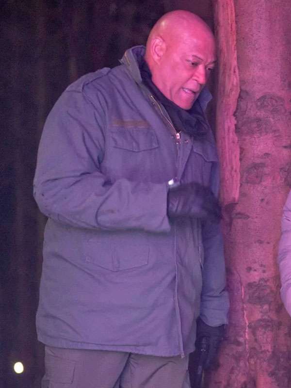 The Astronaut 2025 Laurence Fishburne Grey Cotton Jacket