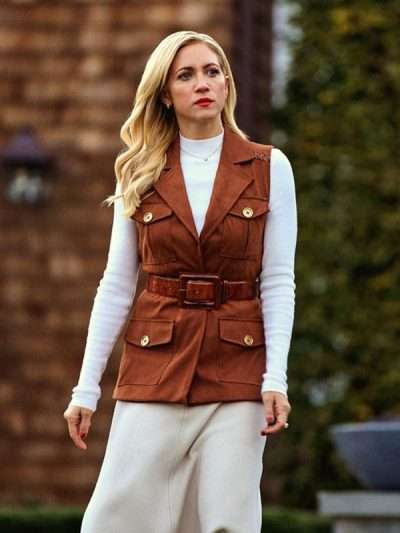Brittany Snow The Beast in Me Brown Vest