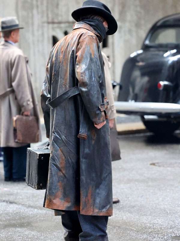 The Bride 2025 Christian Bale Black Leather Coat
