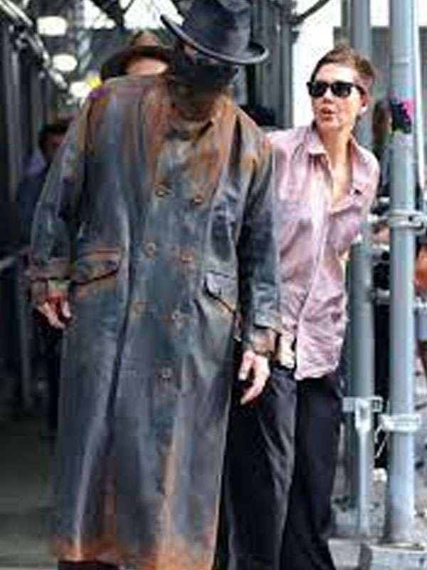 The Bride 2025 Christian Bale Black Coat