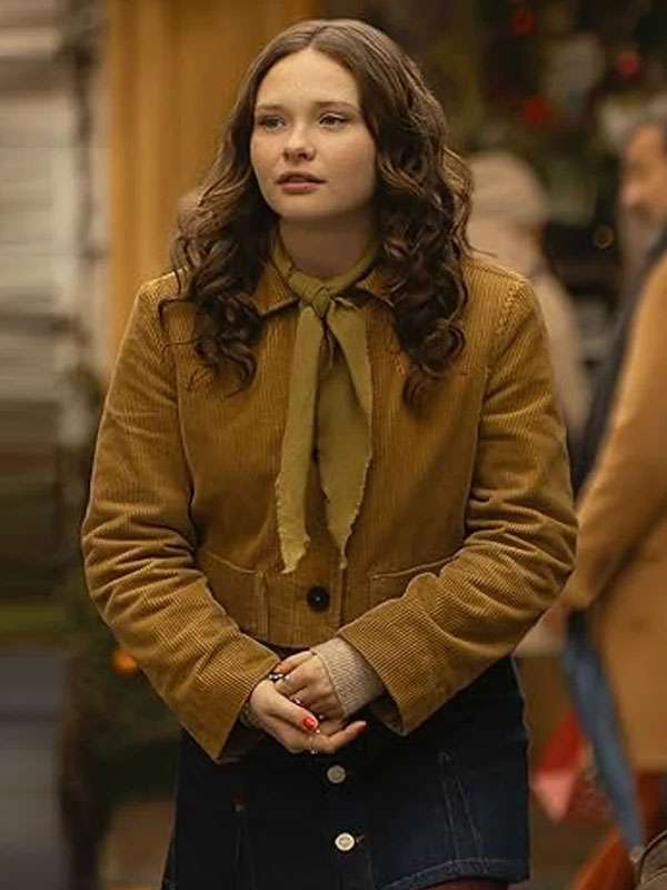 Zoe Colletti The Family Plan 2 Corduroy Jacket