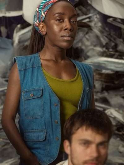 Martha Canga Antonio The Kollective Blue Denim Vest
