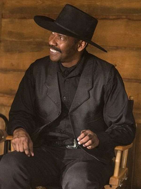 The Magnificent Seven Denzel Washington Black Vest