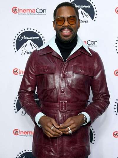 Colman Domingo The Running Man Maroon Leather Jacket